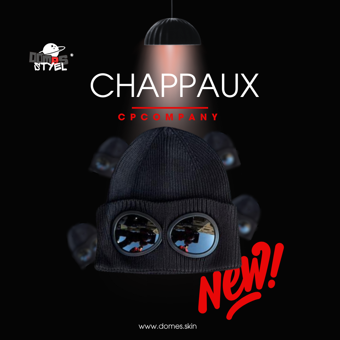 C.P. Company BONNET À LUNETTES NOIR